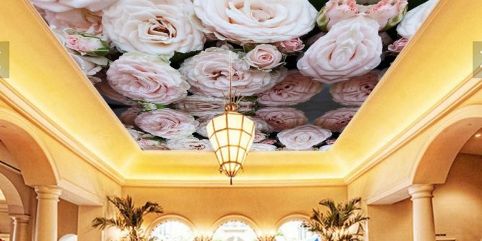 991x991 Large Sky Ceiling Mural 3d Ceilings Mural Flower Wallpaper For