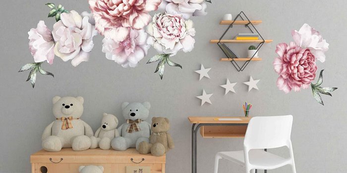 1500x1268 Amazon.com: Peony wall decals large flower wall decals flower wall