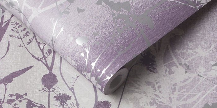 1024x1024 Wildflower Plum Wallpaper | Purple Wallpaper | Graham & Brown