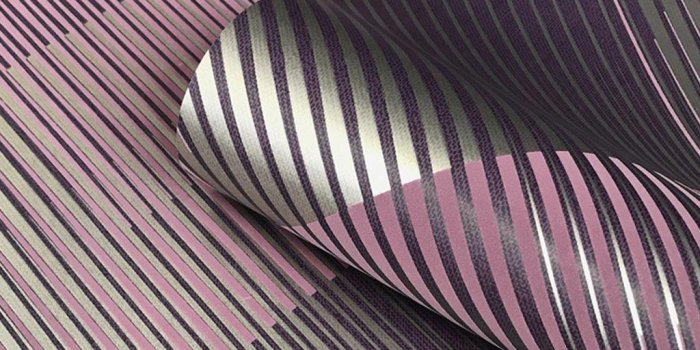 1024x1024 Geometric Stripes Yellow Teal Grey Purple Metallic Wallpaper