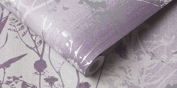 1024x1024 Wildflower Plum Wallpaper | Purple Wallpaper | Graham & Brown
