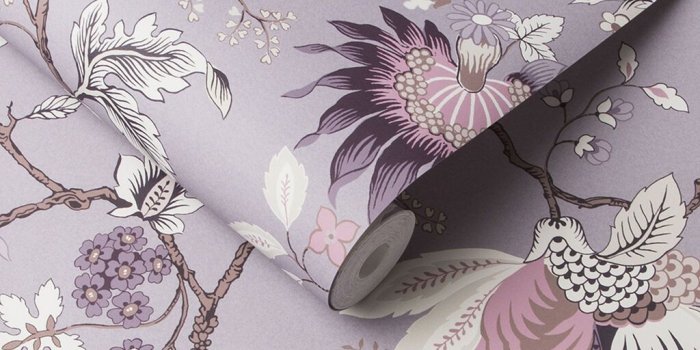 1024x1024 Bordado Mauve Wallpaper | Purple Wallpaper | Graham & Brown