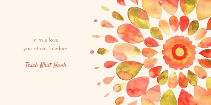 1600x900 Orange Red Watercolor Flowers Desktop Wallpaper - Templates by Canva
