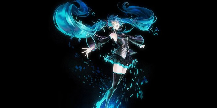 1920x1080 Wallpaper - Miku Hatsune Wallpaper Dark - 1920x1080 Wallpaper