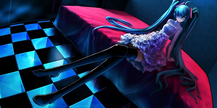 2753x1669 Hatsune Miku - VOCALOID - Wallpaper #1048359 - Zerochan Anime