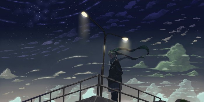 1920x1200 anime Girls, Dark, Hatsune Miku Wallpapers HD / Desktop and Mobile