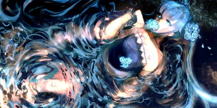 3507x2480 Download Wallpapers, Download water dark vocaloid dress flowers