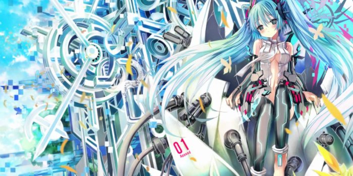 1280x720 Hatsune Miku (Dark append) - I miss you (mp3 and wallpaper)