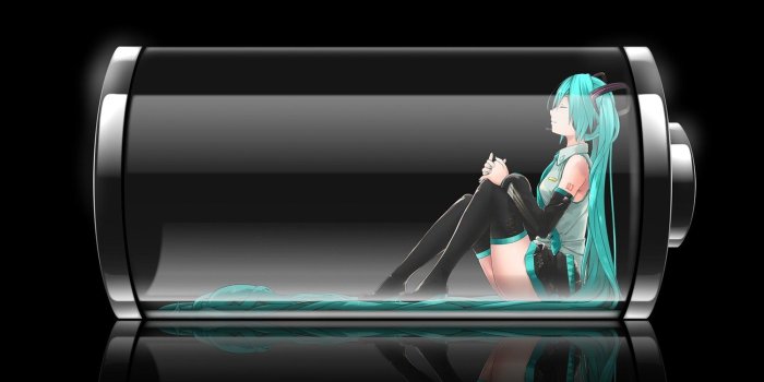 1500x1147 Battery - Miku Hatsune Wallpaper Dark, Hd Wallpapers & backgrounds