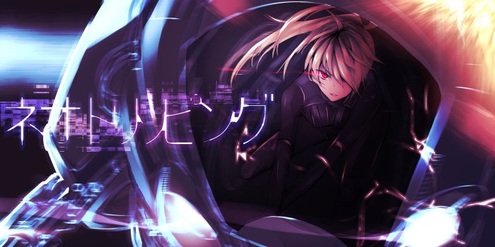 3256x2291 blondes, dark, Vocaloid, lights, Hatsune Miku, text, Mecha, Pilot