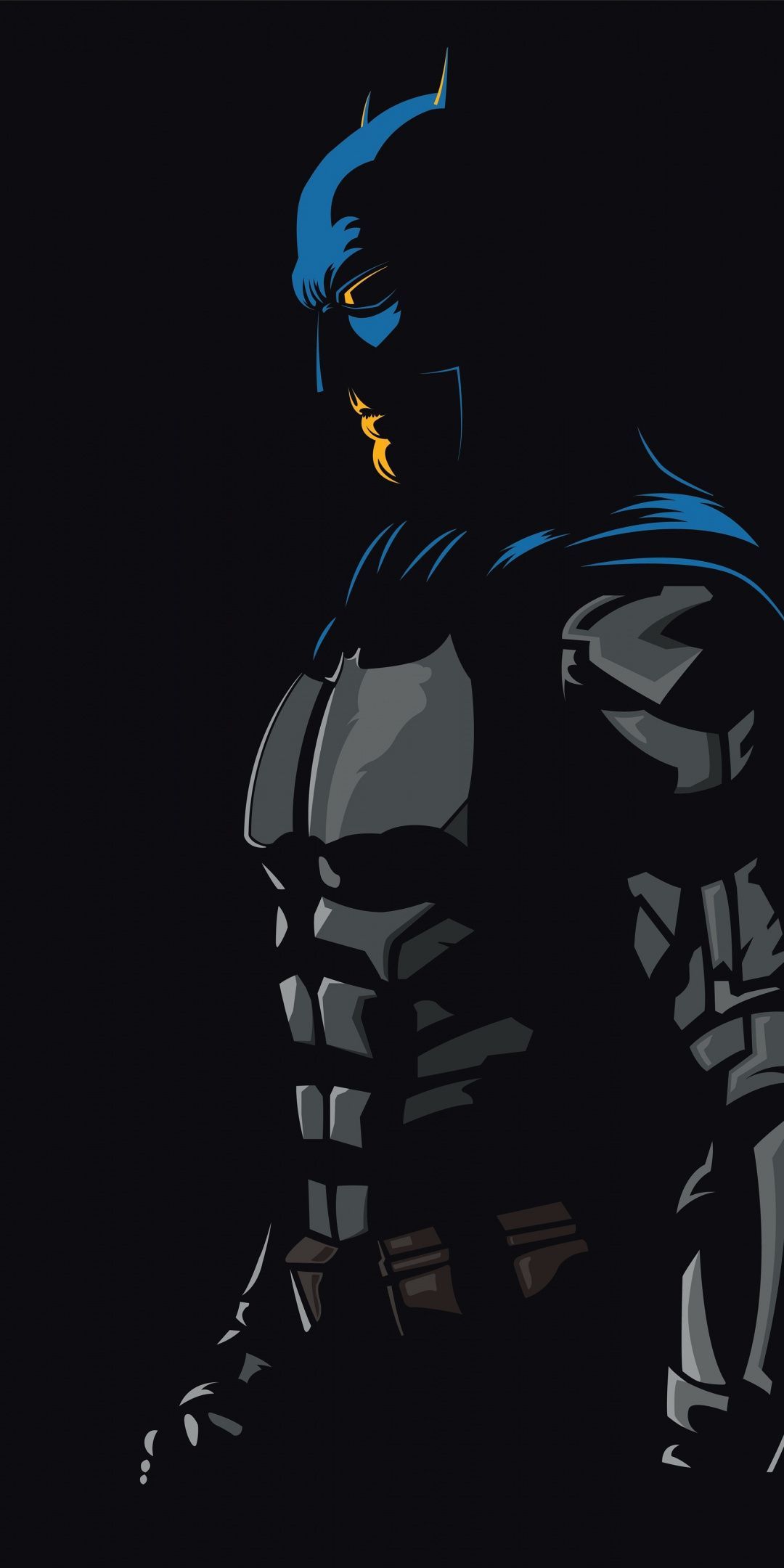 1080x2160 Batman, dark knight, Justice League, DC Comics, minimal, 1080x2160