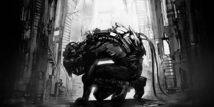 1920x1080 Klayton, Ninja Jo, Circle of Dust, Cyberpunk, Monochrome, Wires