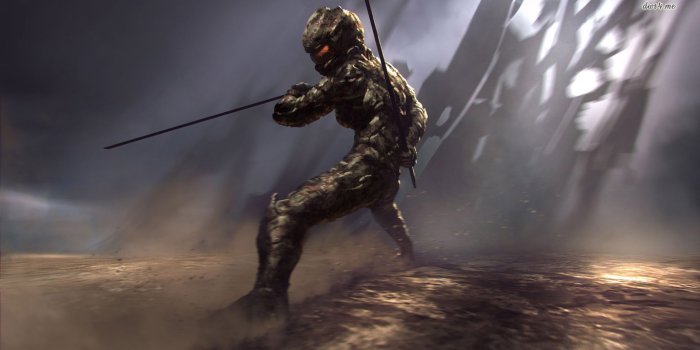 1366x768 Ninja Robot Wallpaper - Fantasy Wallpapers - #22958 | Chainimage