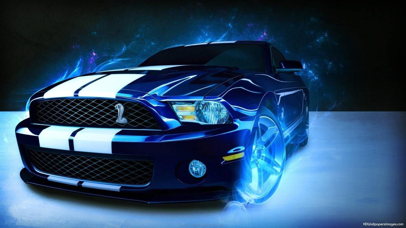 1920x1080 Ohhhhhh....Ahhhhhh. blue mustang with blue fire. sick | Ford