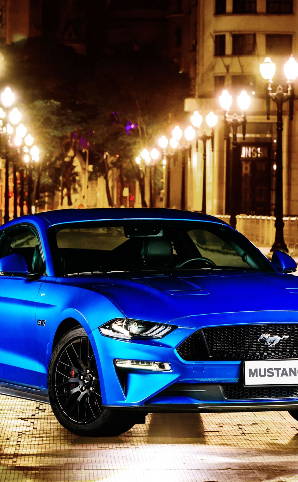 950x1534 Download 950x1534 wallpaper ford mustang gt fastback, blue, 2018