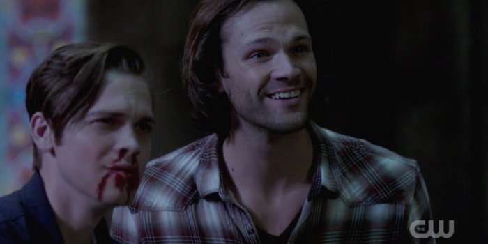 1440x900 Jack Sam Winchester Happy Dean Is Back Supernatural - Supernatural