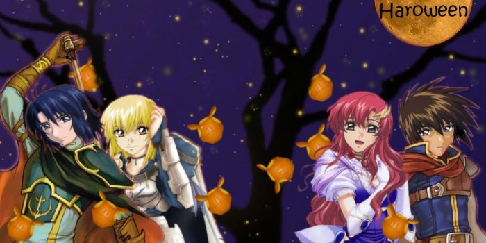 1024x768 Mobile Suit Gundam SEED Destiny Wallpaper: Happy Haroween - Minitokyo