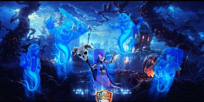 1920x1080 Witch's destiny | Witch wallpaper, Halloween update, Clash of clans