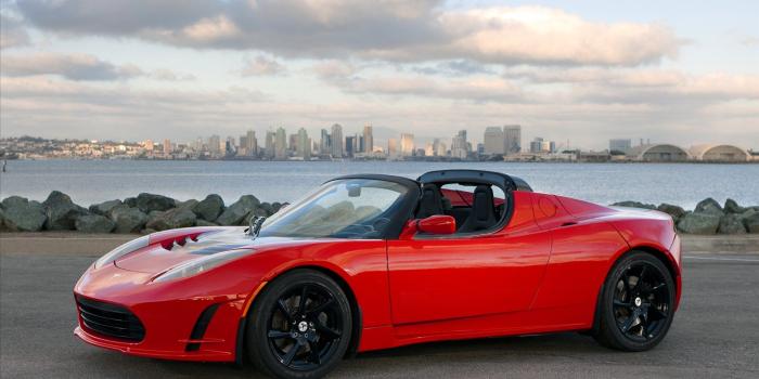 1920x1200 Red Tesla Roadster Wallpaper 62148 1920x1200px