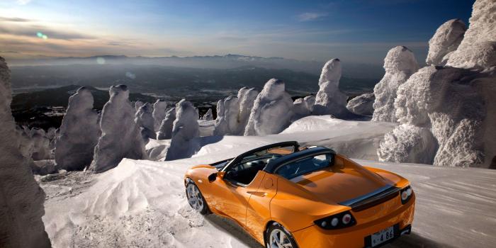 2560x1707 Tesla Roadster Orange Wallpaper | 2560x1707 | ID:33892