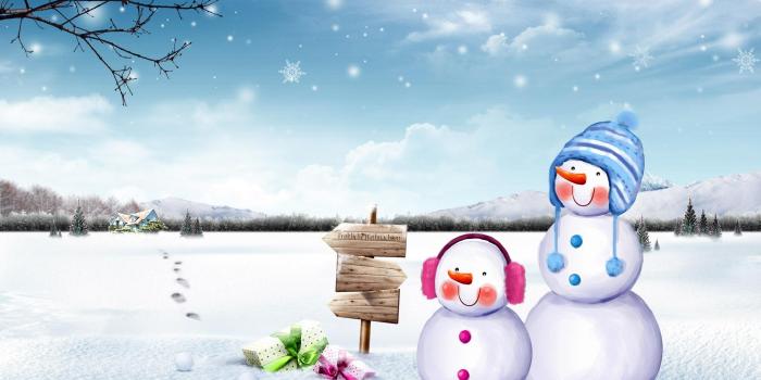 2560x1600 Real Winter Snowman Wallpaper