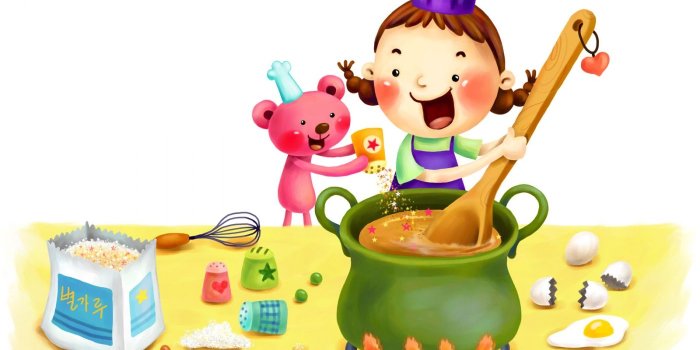 1400x1050 cartoon cooking | Children Nature Cartoon Cooking Pictures Free