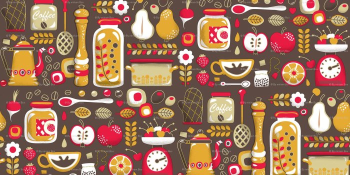 1673x888 Vintage Kitchen Wallpaper 2 Arrangement - EnhancedHomes.org