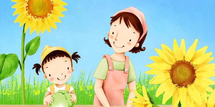 1280x1024 Lovely Art Illustraion of Family Love 1280x1024 NO.15 Desktop