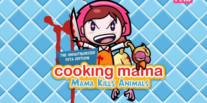 1680x1050 Cooking Mama, The Unauthorized PETA Edition: Mama Kills Animals