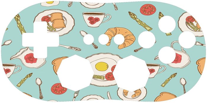 1500x748 Amazon.com: Fun Breakfast Food Pattern Wallpaper Wii Classic