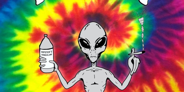 1500x1500 Far Out Alien (Tie Dye) Comforters by hipster | Society6