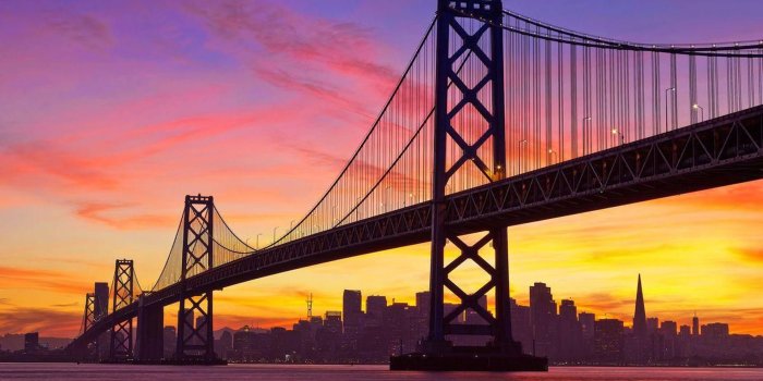 1920x1200 Golden Gate Bridge At Dusk San Francisco Desktop Wallpaper Hd For