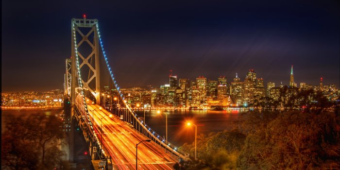 7037x3851 Wallpaper Bay Bridge, San Francisco, Skyline, 4K, World, #689