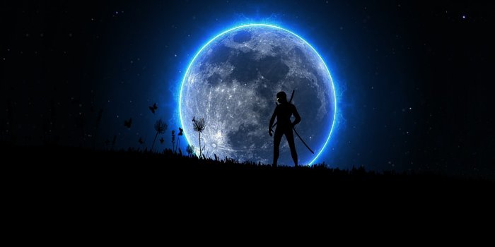 1280x720 Ninja,warrior,moon,japanese,japan - free image from needpix.com