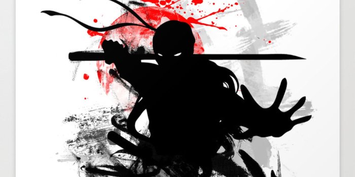 1500x1500 Japan Ninja Art Print by vivalarevolucion | Society6