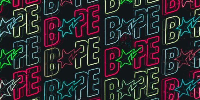 5999x3780 Bape neon logo wallpaper, Bope print digital wallpaper #sign a