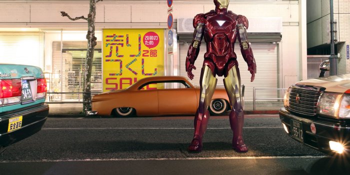 2560x1700 2560x1700 Iron Man Standing On Street 4k Chromebook Pixel HD 4k