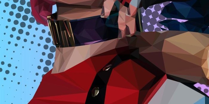 736x1593 Polygonal Harley Quinn Iphone X Polygonal Harley Quinn - Iphone