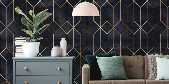 1361x1500 Removable Wallpaper | Peel and Stick Geometric Wallpaper | Self