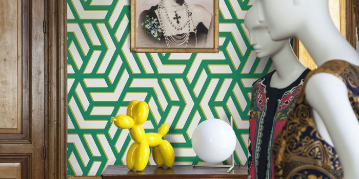 1280x1920 Vintage Geometric Wallpaper, Nobilis Cosmopolitan Inspired