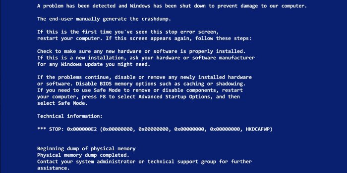 2048x1536 Blue Screen Error Wallpaper (72+ images)