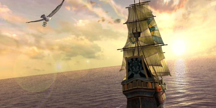 3300x2476 ship art | Alpha Coders | Wallpaper Abyss Fantasy Ship 289508