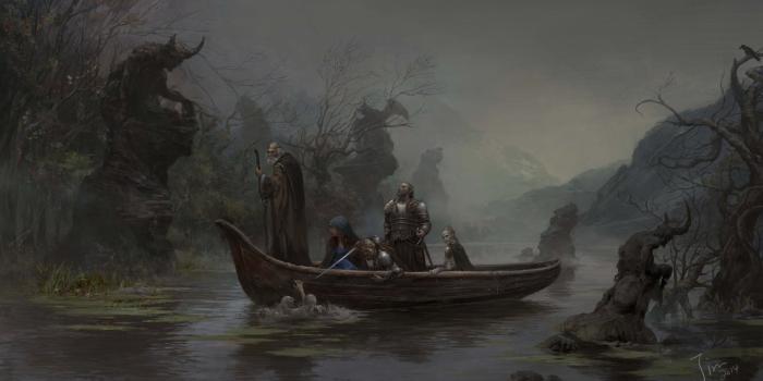 1920x1049 1920x1049 px boat fantasy Art People river High Quality Wallpapers