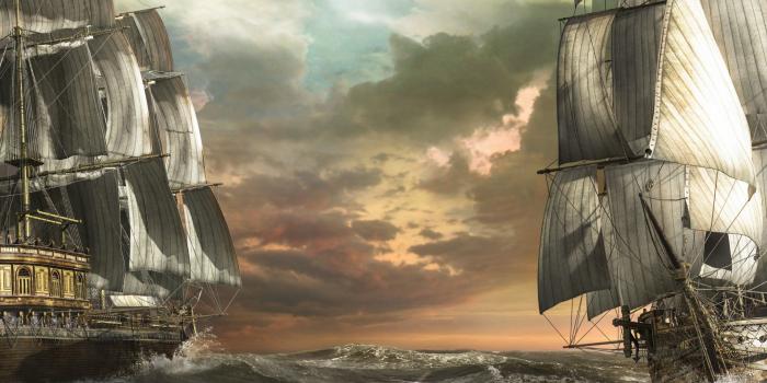1920x1200 Download 1920x1200 Sailboats wallpaper art sea waves boats ship