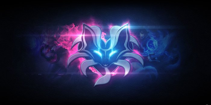 2560x1440 Pink and purple fox digital wallpaper, Riot Games, League of