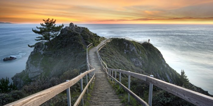 1920x1200 United States California Valley Sunset Sea Landscape Ocean Photo