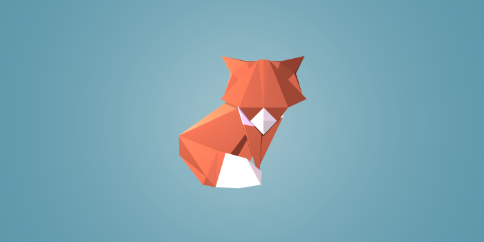 1920x1080 Origami Fox (Wallpaper) : foxes