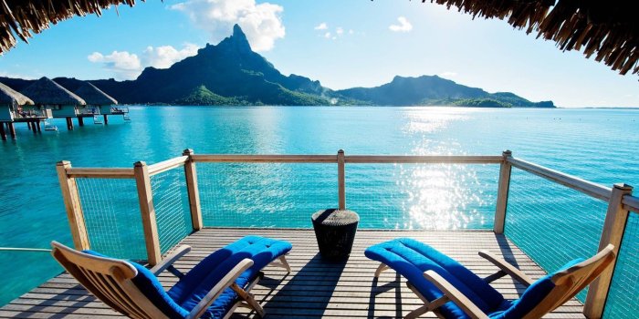 1332x850 Wallpaper ocean, view, lagoon, bora-bora images for desktop