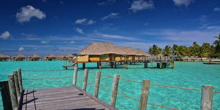 1920x1080 Aqua Blue Lagoon Bora Bora Desktop Background 584085