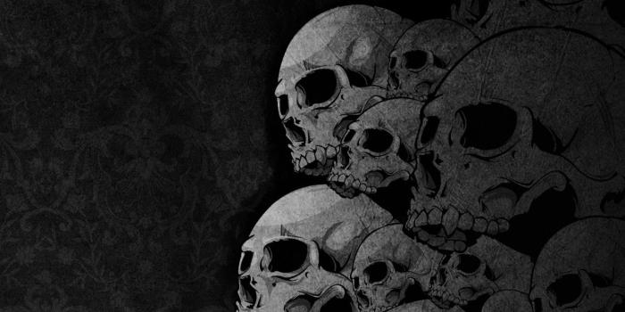 1332x850 Wallpaper skulls, bones, drawing images for desktop, section